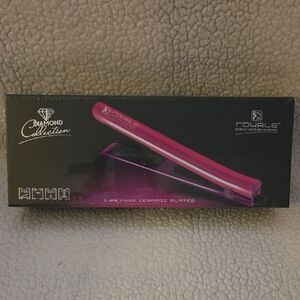 Royale Genius Heating Element Pink Hair Straightener, Diamond Collection, New.